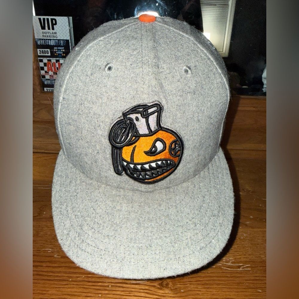 New Era Grenade Gray Skater Snap Back Cap